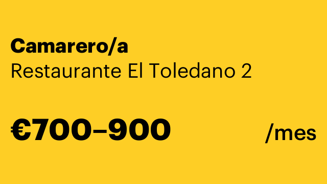 Camarero/a
