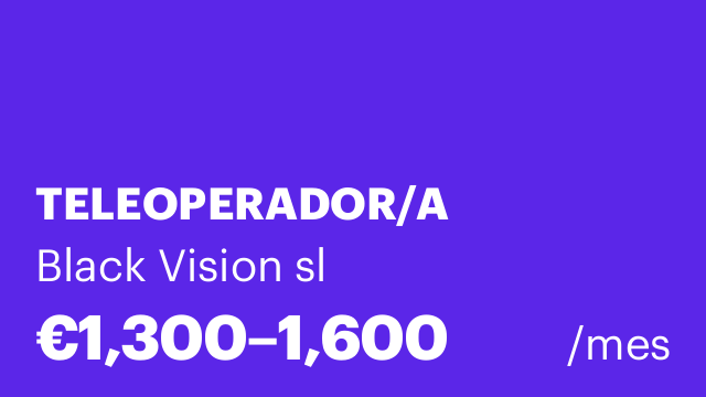 TELEOPERADOR/A