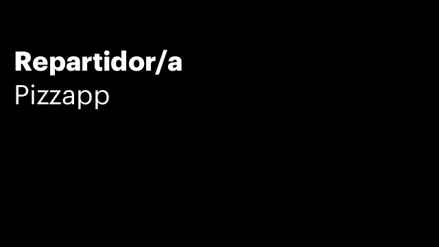 Repartidor/a