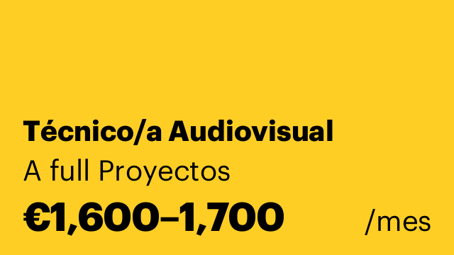 Técnico/a Audiovisual