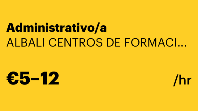 Administrativo/a