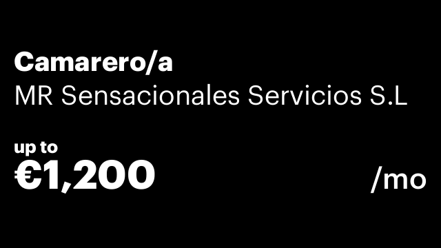 Camarero/a