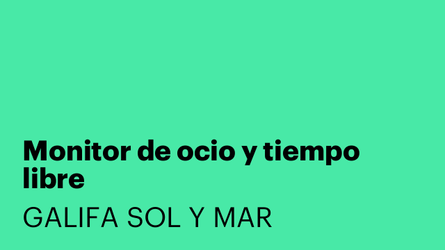 Monitor de ocio y tiempo libre