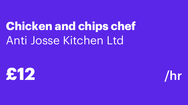Chicken and chips chef