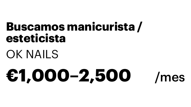 Buscamos manicurista / esteticista