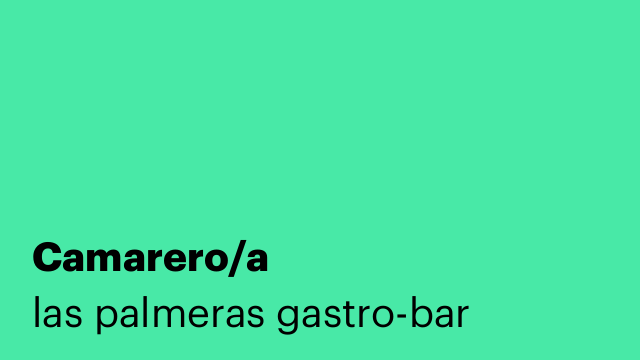 Camarero/a