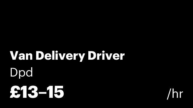 Van Delivery Driver