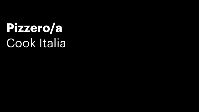 Pizzero/a