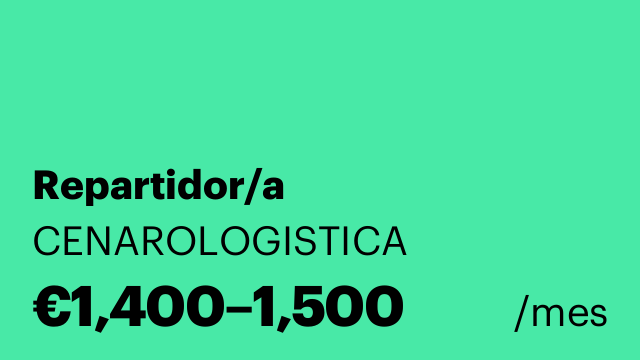 Repartidor/a