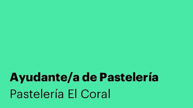 Ayudante/a de Pastelería