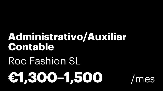 Administrativo/Auxiliar Contable