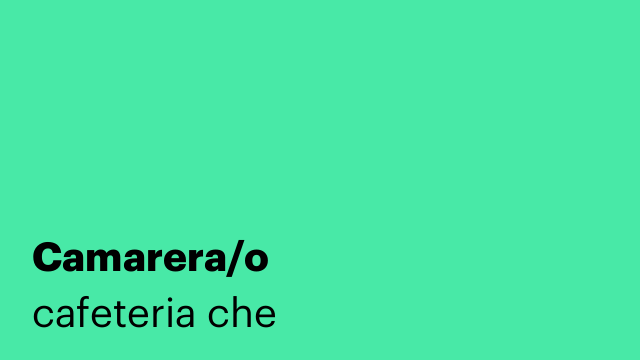 Camarera/o