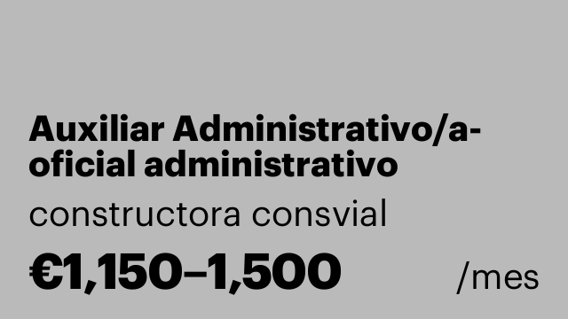 Auxiliar Administrativo/a- oficial administrativo