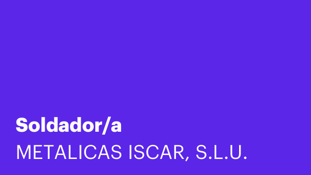 Soldador/a
