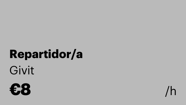 Repartidor/a