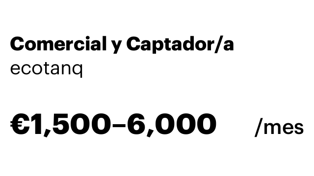 Comercial y Captador/a