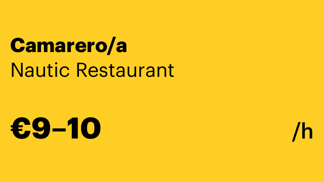 Camarero/a