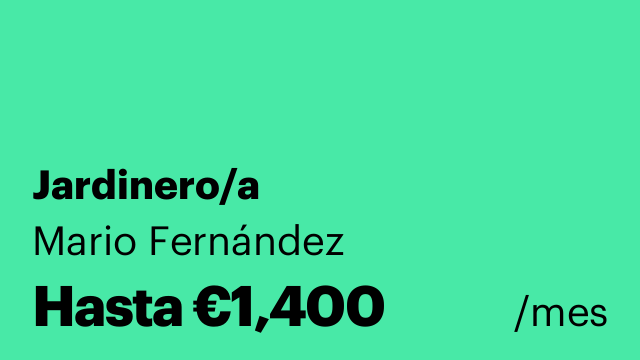 Jardinero/a