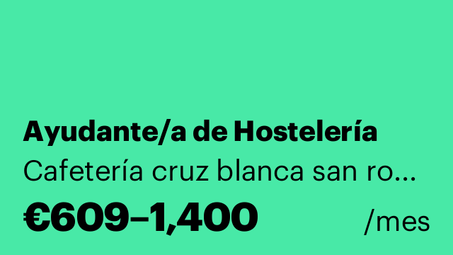 Ayudante/a de Hostelería