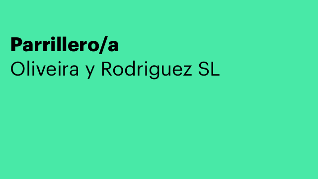 Parrillero/a