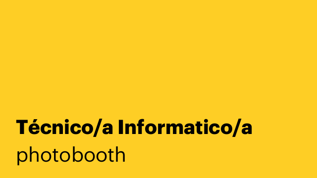 Técnico/a Informatico/a