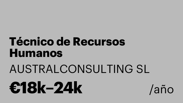 Técnico de Recursos Humanos