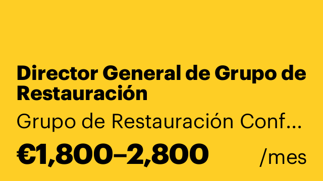 Director General de Grupo de Restauración