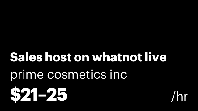 Sales host on whatnot live
