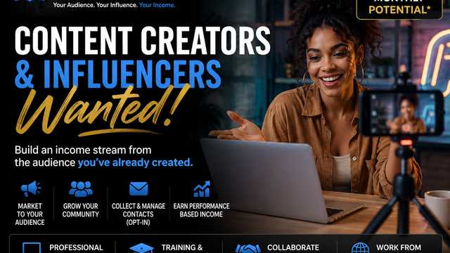 Creator Partnerships Representative | $5,000+/Month Potential