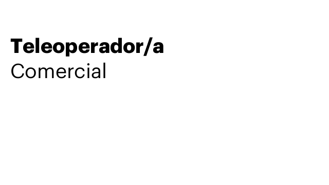 Teleoperador/a