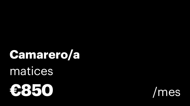 Camarero/a