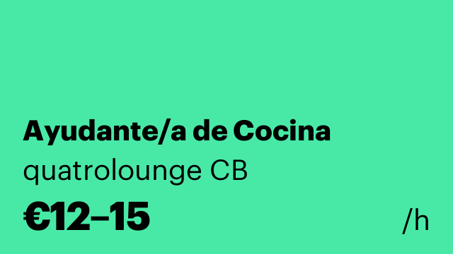 Ayudante/a de Cocina