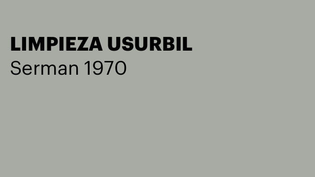 LIMPIEZA USURBIL