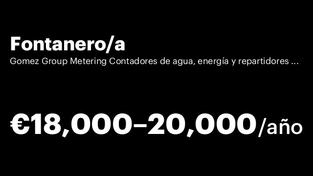 Fontanero/a