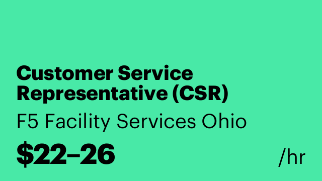 Customer Service Representative (CSR)