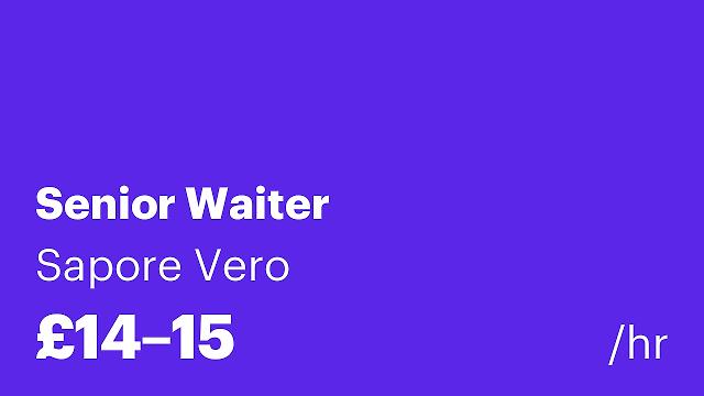Senior Waiter