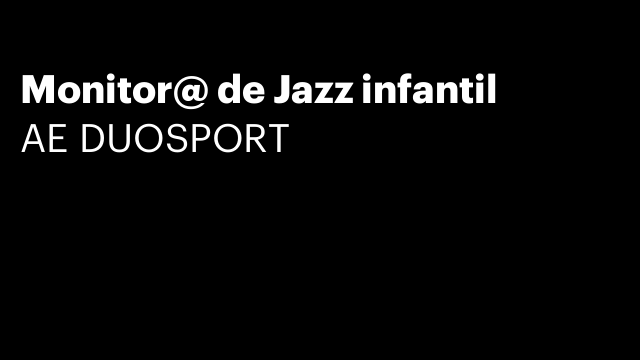 Monitor@ de Jazz infantil