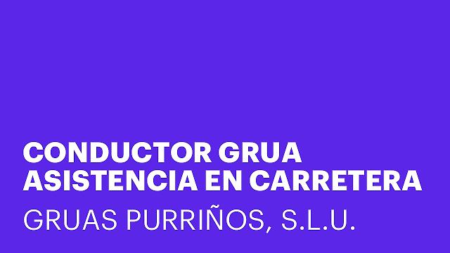 CONDUCTOR GRUA ASISTENCIA EN CARRETERA