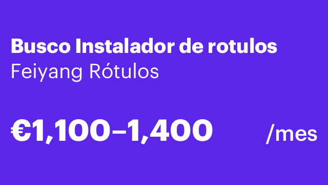 Busco Instalador de rotulos