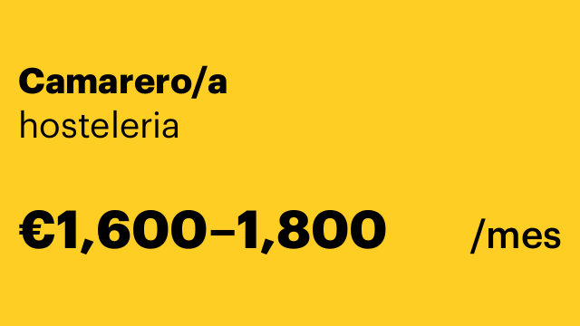 Camarero/a