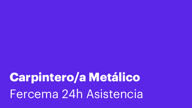 Carpintero/a Metálico