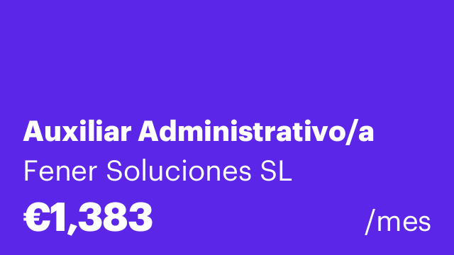 Auxiliar Administrativo/a