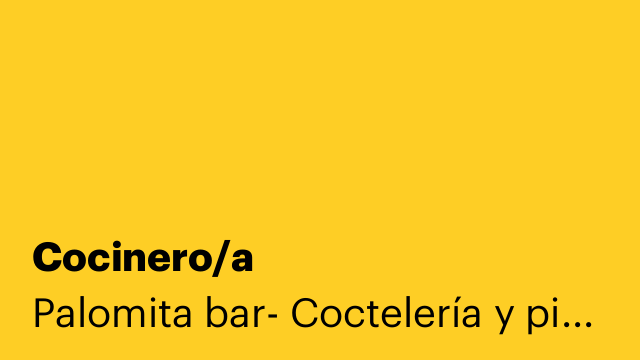 Cocinero/a
