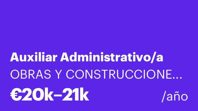 Auxiliar Administrativo/a