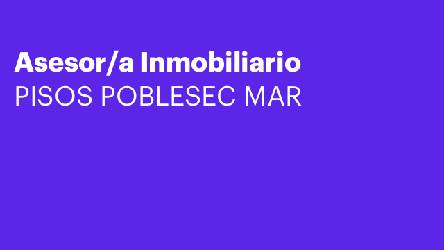 Asesor/a Inmobiliario