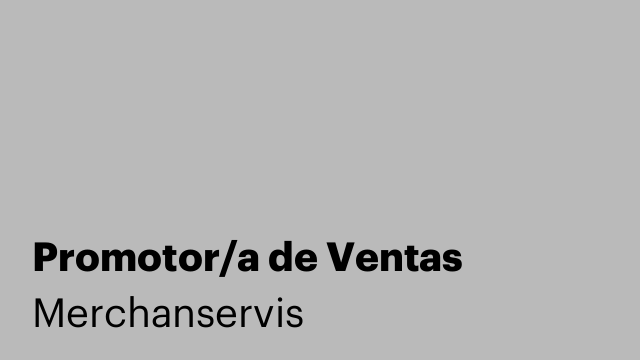 Promotor/a de Ventas