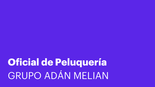 Oficial de Peluquería