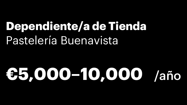 Dependiente/a de Tienda