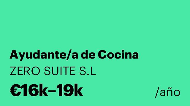 Ayudante/a de Cocina