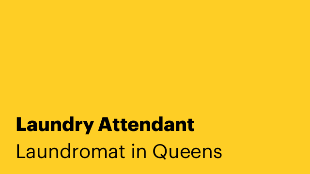 Laundry Attendant